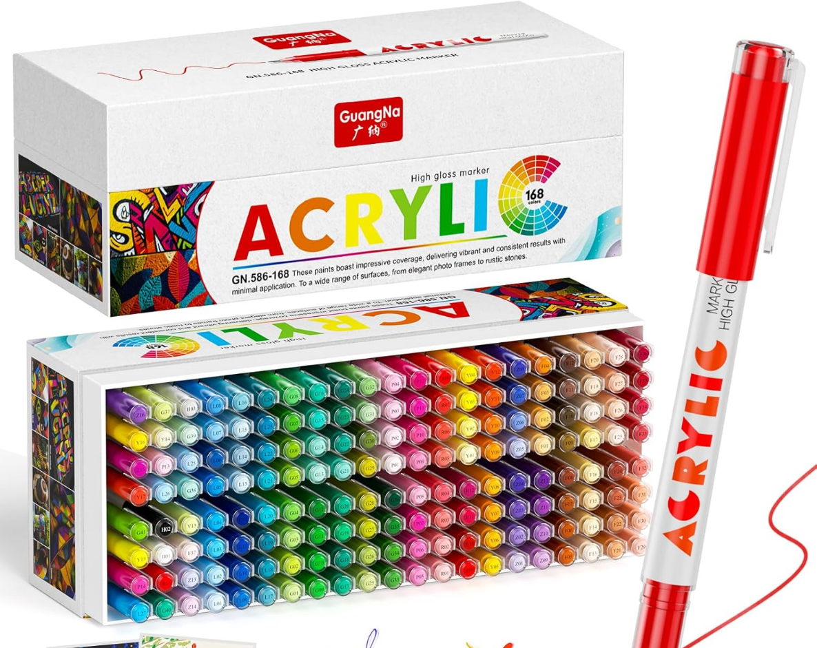 Feutres acryliques 168 couleurs